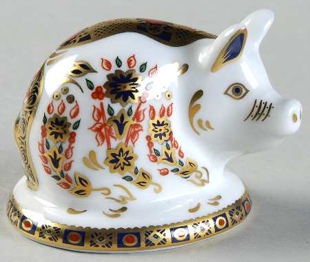 Imari Paperweight Collection Piglet - Boxed
