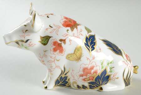 Imari Paperweight Collection Sitting Pig - Boxed