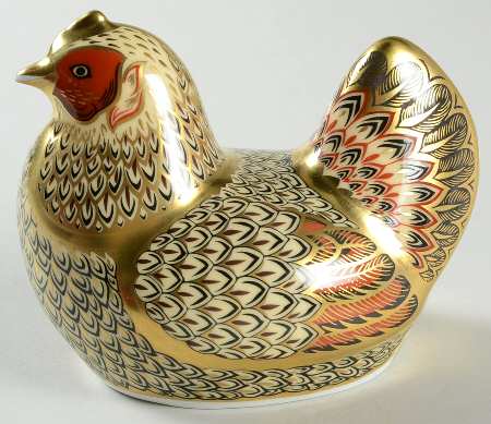 Imari Paperweight Collection Farmyard Hen-Chicken - Boxed