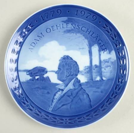 Bicentennial Plate Adam Oehlenschlager - Boxed