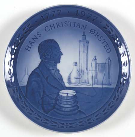 Bicentennial Plate Hans Christian Oersted - Boxed