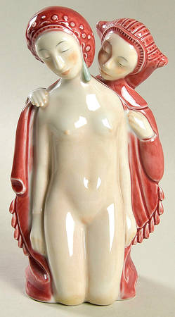 Couples Woman With Maid Servant-Red - No Box