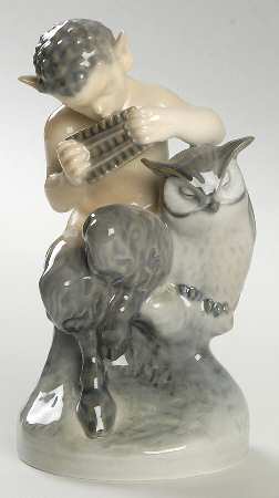 Fantasy & Legends Faun With Owl - No Box