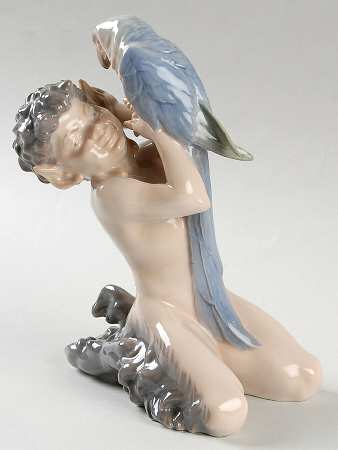 Fantasy & Legends Faun With Parrot - No Box