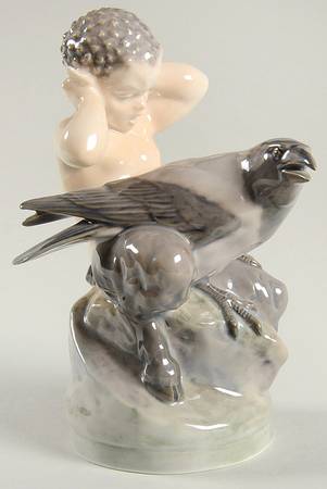 Fantasy & Legends Faun With Crow - No Box