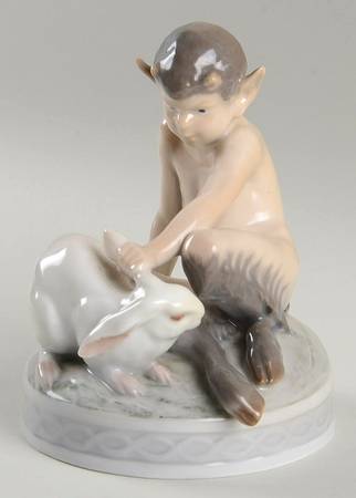 Fantasy & Legends Faun With Rabbit - No Box