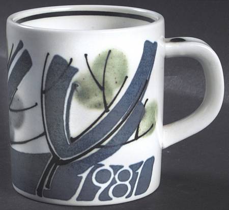Annual Mug-Small 1981 By Ellen Malmer - Boxed