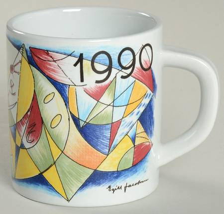 Annual Mug-Small 1990 By Egill Jacobsen - No Box