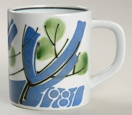 Annual Mug-Large 1981 By Ellen Malmer - Boxed