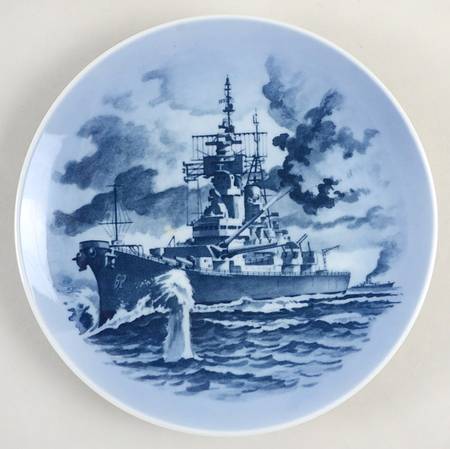 Single Release Commemorative Plates Uss New Jersey Battleship - No Box