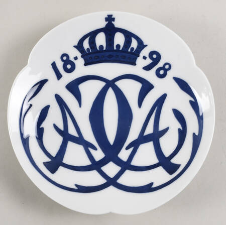 Single Release Commemorative Plates Prince Christian X & Alexandrine Wedding - No Box