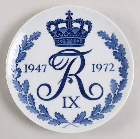Single Release Commemorative Plates Frederik Ix Memorial Plate - No Box
