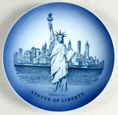 Single Release Commemorative Plates Statue Of Liberty - No Box