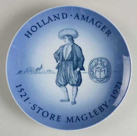 Single Release Commemorative Plates Holland Amager Store Magleby - No Box