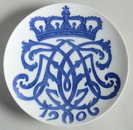 Single Release Commemorative Plates Coronation Haakon Vii - Maud - No Box