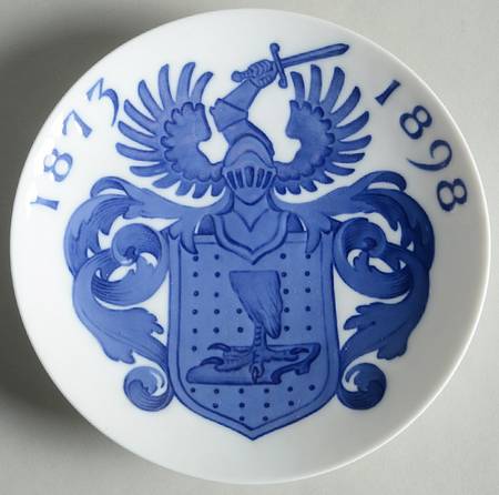 Single Release Commemorative Plates Teilmann Coat Of Arms-25th Anniversary - No Box