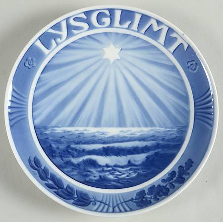 Single Release Commemorative Plates Star Over Landscape - No Box