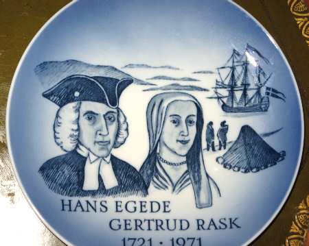 Single Release Commemorative Plates Hans Egede-Gertrud Rask - No Box
