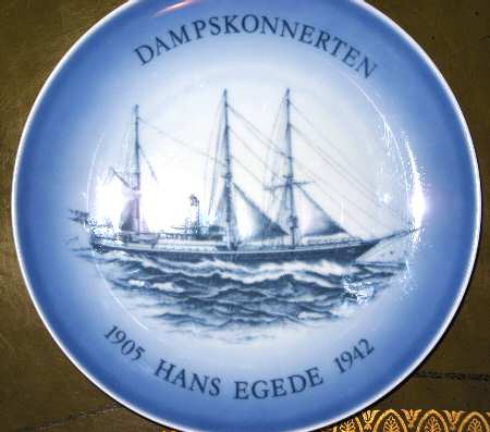 Single Release Commemorative Plates Hans Egede-Dampskonnerten - No Box
