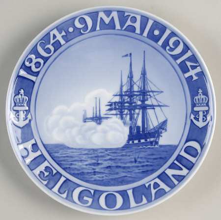 Single Release Commemorative Plates Naval Battle Of Heigoland - No Box