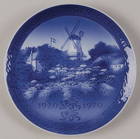 Single Release Commemorative Plates Slesvig Reunification 50th-Dybbol Mill - No Box