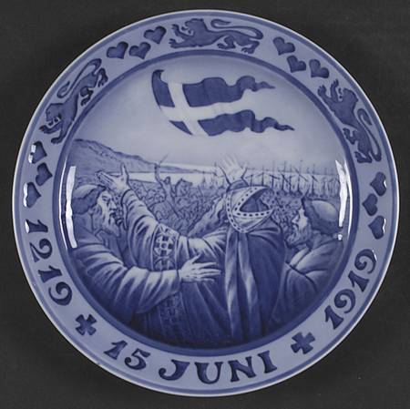 Single Release Commemorative Plates 700th Anniversary Of Danish Flag - No Box