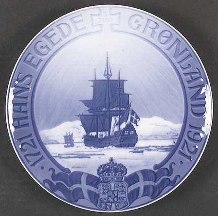 Single Release Commemorative Plates Hans Egede 200th Anniversary - No Box