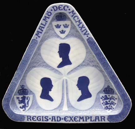 Single Release Commemorative Plates Meeting Of Scandinavian Kings - No Box