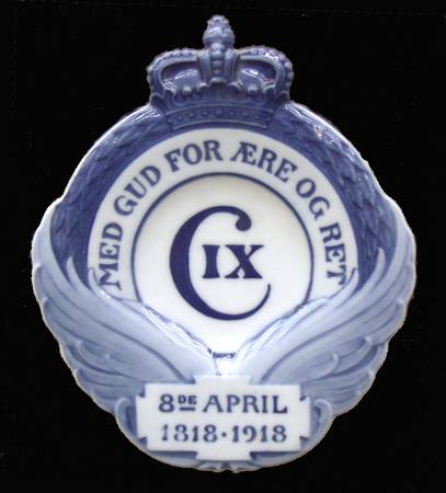Single Release Commemorative Plates Christian Ix Birthday 100th Anniversary - No Box
