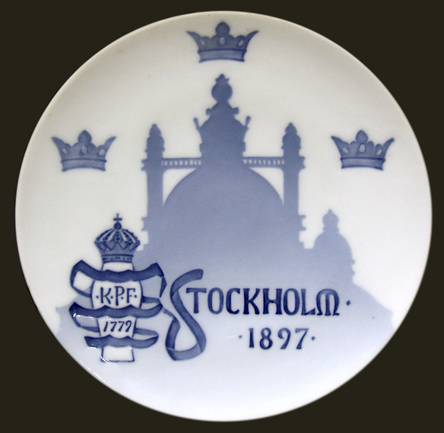 Single Release Commemorative Plates Stockholm-Art & Industry Exhibition - No Box