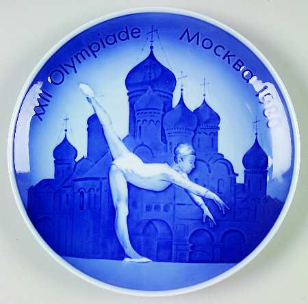 Olympic Plate 1980-Moscow Olympics - Boxed