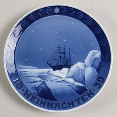 Annual Christmas Plate Greenland Pack-Ice-German - No Box