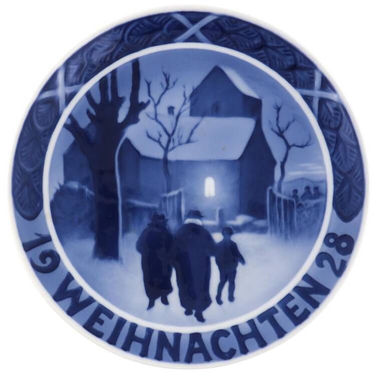 Annual Christmas Plate Vicar's Family-German - No Box