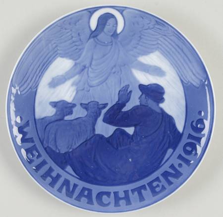 Annual Christmas Plate Shepherds At Christmas-German - No Box
