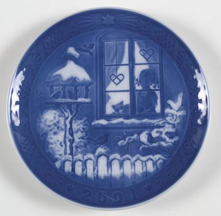 Annual Christmas Plate Watching The Birds - Boxed