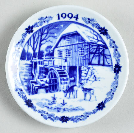 Christmas Plaquettes The Old Water Mill - Boxed
