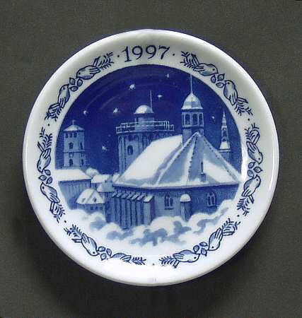 Christmas Plaquettes The Round Tower Of Copenhagen - Boxed