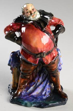 Royal Doulton Figurine Falstaff-Black-Red-Green - No Box Nb1255