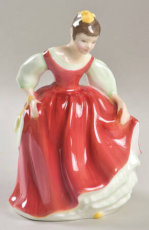 Royal Doulton Figurine Fair Maiden-Red - Boxed
