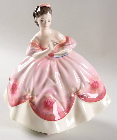 Royal Doulton Figurine Last Waltz-Pink/Cream - Boxed