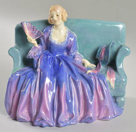 Royal Doulton Figurine Sweet And Twenty-Blue And Green - Nb1063, No Box