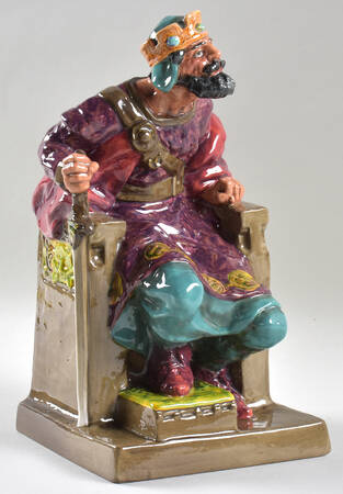 Royal Doulton Figurine An Old King-Purple,Red,Green & Brown - Nb746, No Box