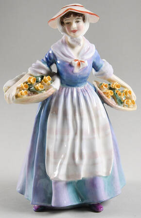 Royal Doulton Figurine Daffy Down Dilly-Purple Dress - No Box Nb1918