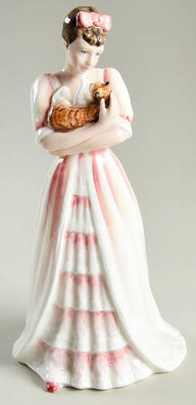 Royal Doulton Figurine Kimberley-Pink,White Ruffles, - No Box Nb2070