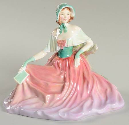 Royal Doulton Figurine Memories-Pink & Green Dress - Nb1110, No Box