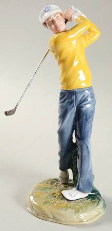 Royal Doulton Figurine Teeing Off - With Box Bx1032