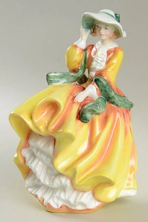 Royal Doulton Figurine Top O' The Hill-Yellow And Green - No Box Nb1804