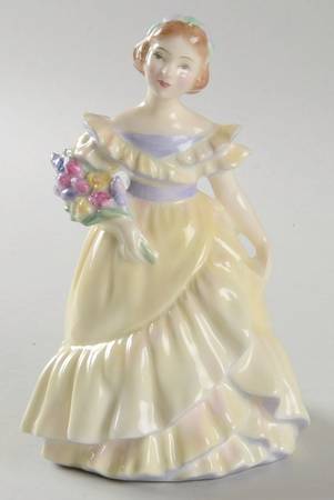 Royal Doulton Figurine Bridesmaid-Yellow - No Box