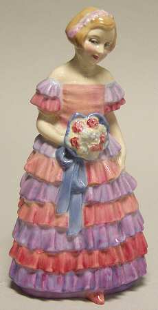 Royal Doulton Figurine The Little Bridesmaid-Lavender/Pink - No Box