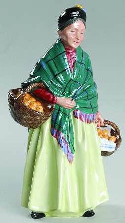 Royal Doulton Figurine Orange Lady - No Box